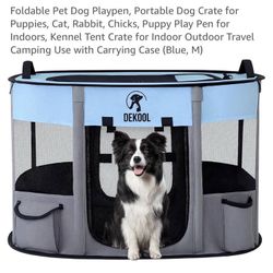 Foldable Pet Playpen. (31”x 23” x 21”)