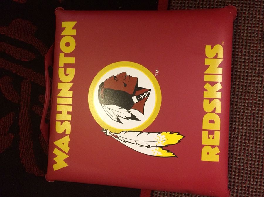 Redskins Game seat cushion. Feel free to make an offer.