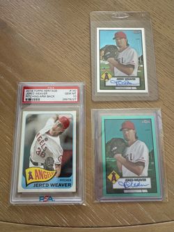 Angels Jered Weaver PSA 10 SP and Certified Autos