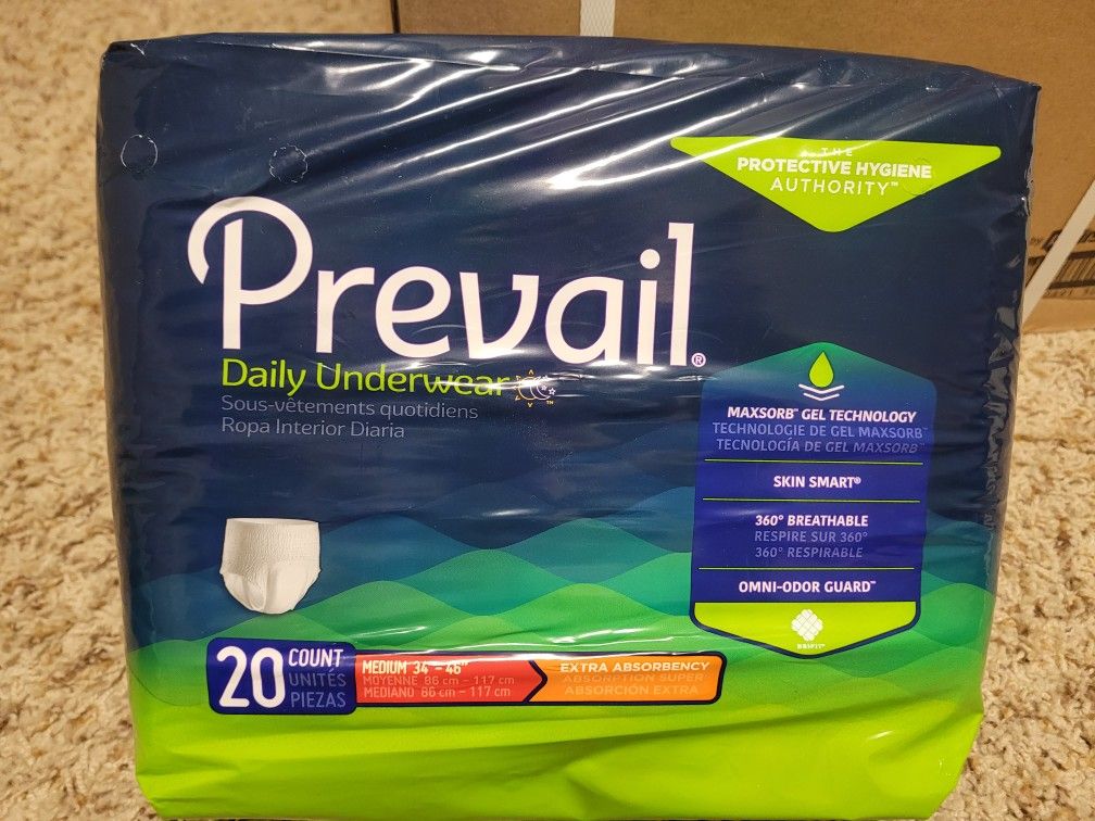 Prevail Unisex Daily Underwear - 20 Count/Bag