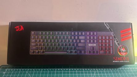 Redragon Sindri Mechanical Gaming Keyboard -Black, RGB, Wired