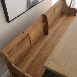 Rustic Church Pew