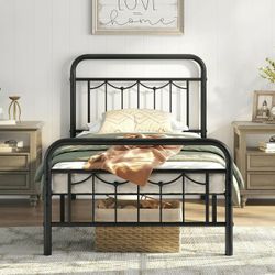 Farmhouse Twin Platform Bed Frame