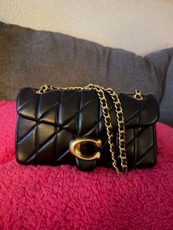 Coach tabby quilted 26 black