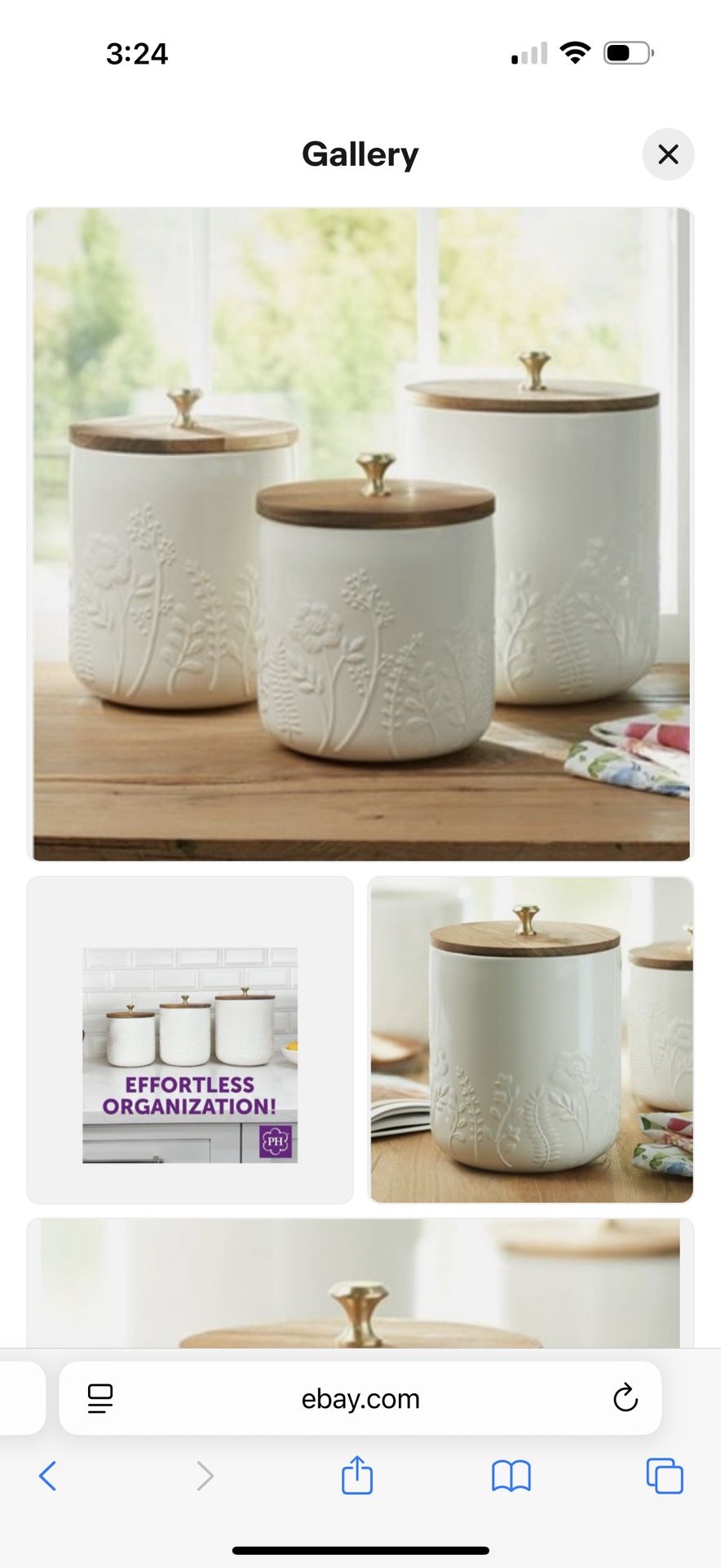 Princess House Canister Set