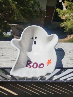 Halloween Ghost Ceramic Candy Bowl