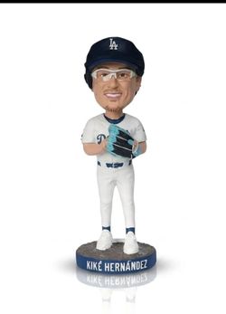New Kike Hernandez pitching with helmet Bobblehead- Dodgers World Series Champion -  ... 2026  never opened Available Sunday 7/12.... $115 OBO