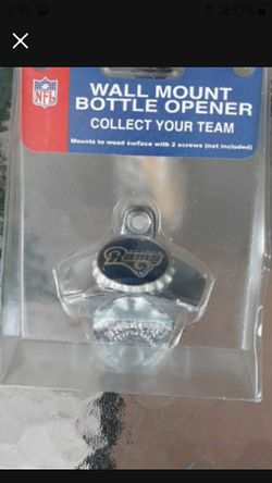 Rams Wall Mount Bottle Opener