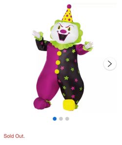 Inflatable Star Pattern Clown Costume