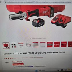 Milwaukee M-18 Force Logic Long Throw Press Tool