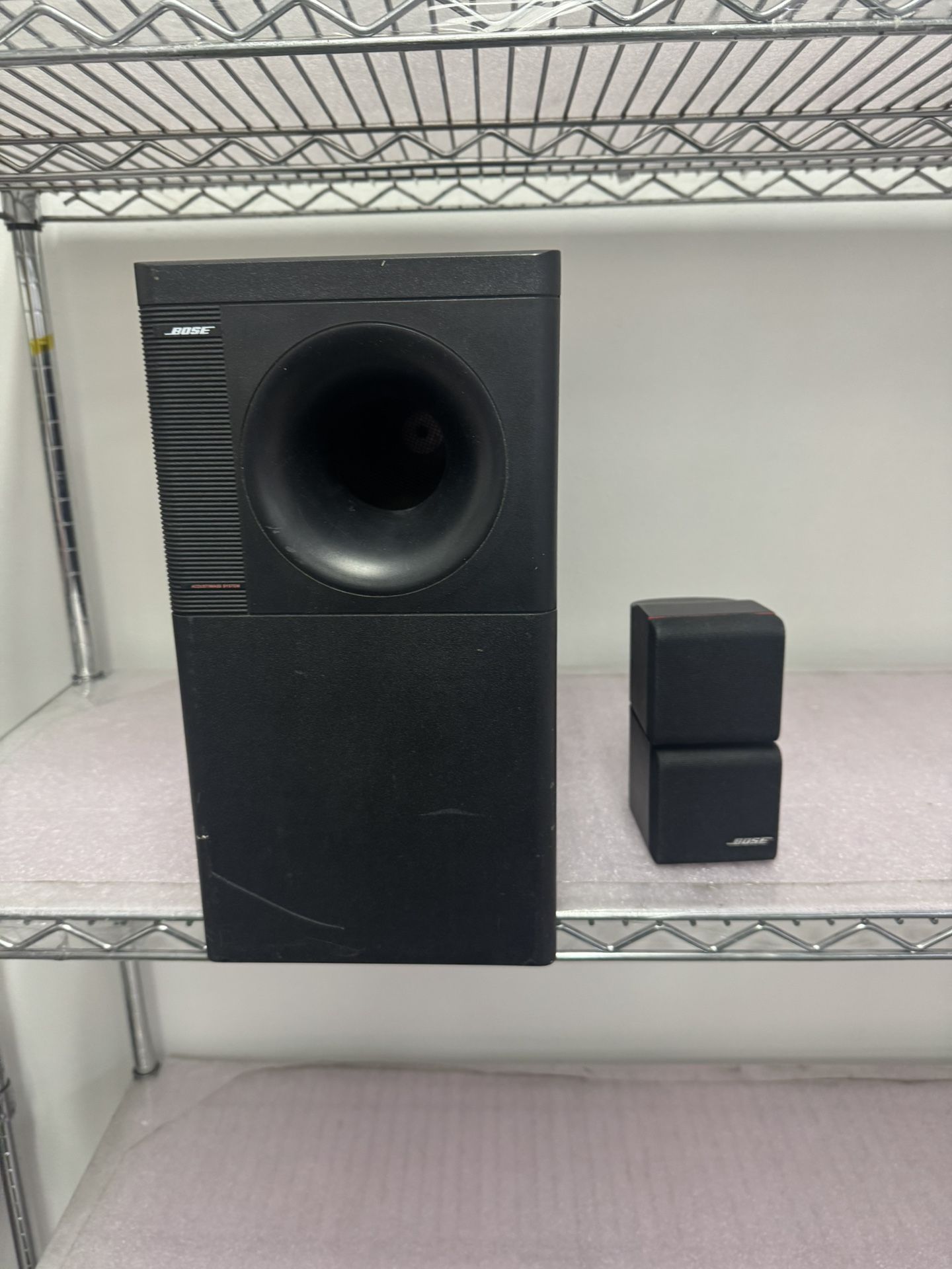 Bose Acoustics 7 Home Theater Speaker System Subwoofer 1 Double Cube