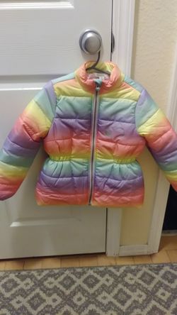 5T rainbow winter jacket -New