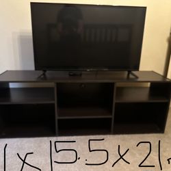 TV Stand with Shelves