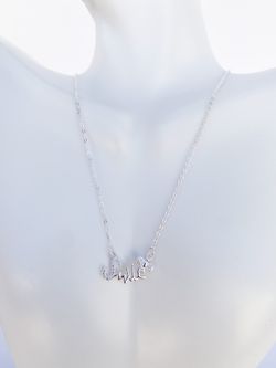 Collar Plata  Sonrisa Con Micro Zirconia 