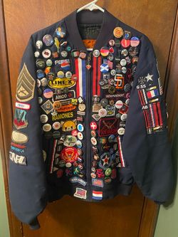 ‘Red Kap’ punk bomber jacket