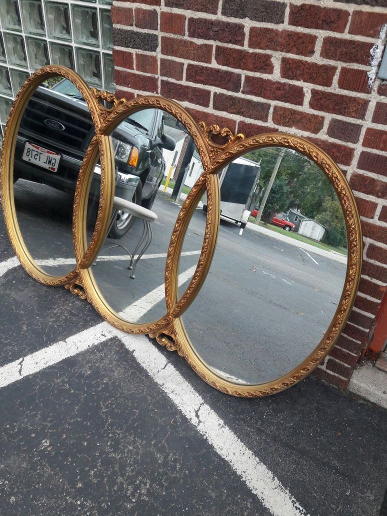 Carolina triple oval mirror