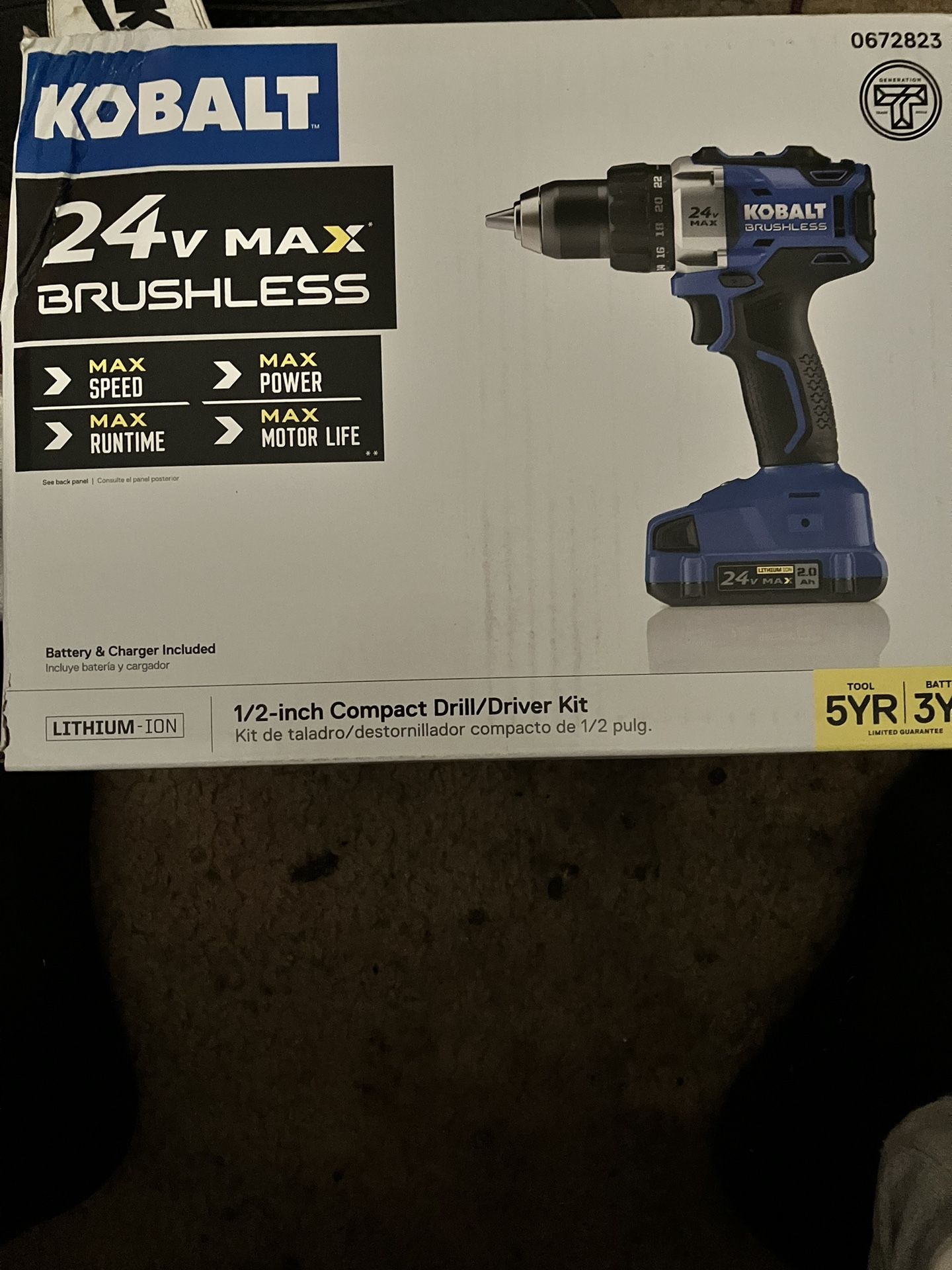 Kobalt 24v Max Brushless Cordless Power Drill
