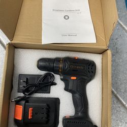 Brushless Cordless Drill With Battery And Charger