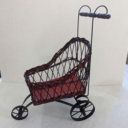 Rare Three Wheeled Antique Doll Buggy Stroller/Carriage 