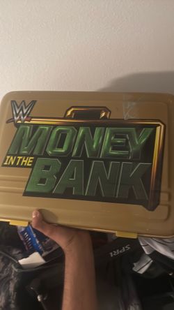Wwe money n bank signed by aj styles