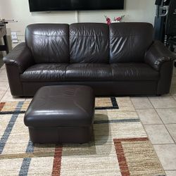 IKEA Sofa and Ottoman 