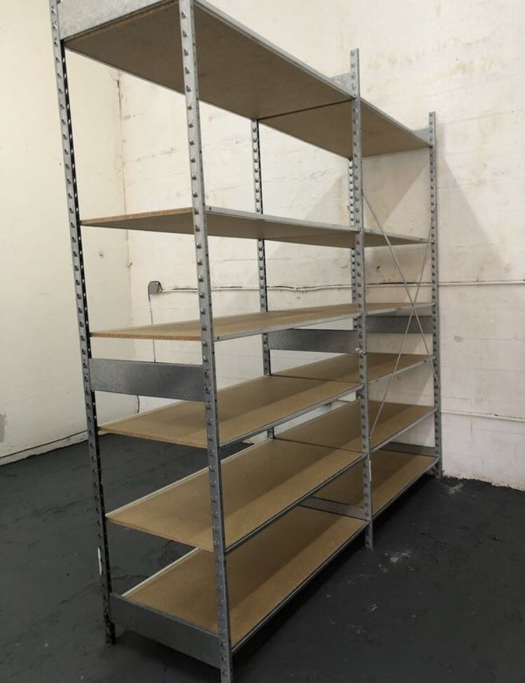 Backroom Shelving S Series Lozier Shelves Back room/ stock room shelves display Fixtures for your store Each shelf holds 500 pounds 12” 18” And 24