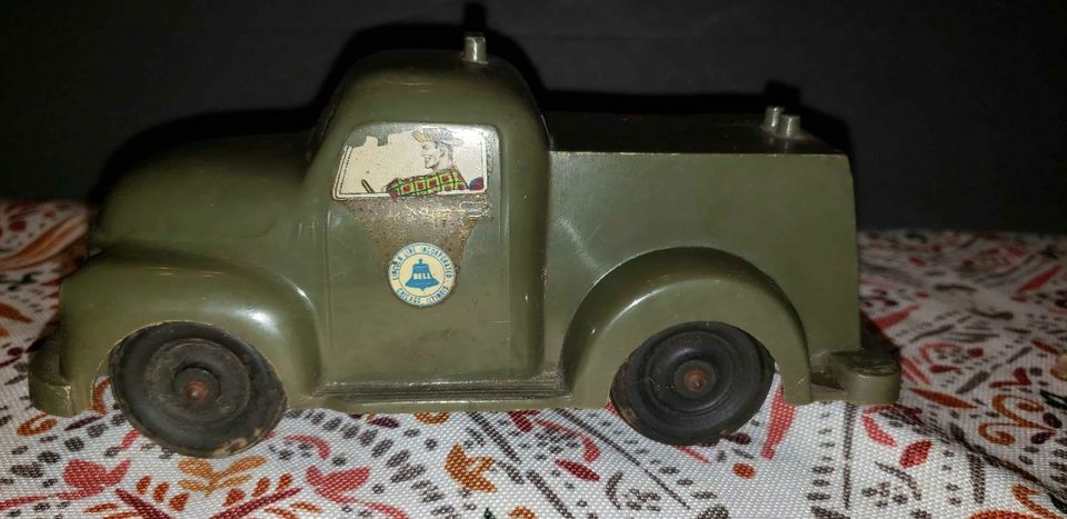 Vintage 1940 / 1950 Lincoln Line BELL TELEPHONE Toy Truck