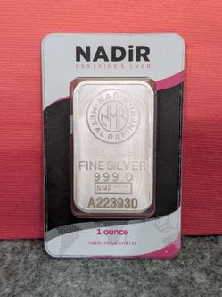1 Ounce Nadir Silver Bar