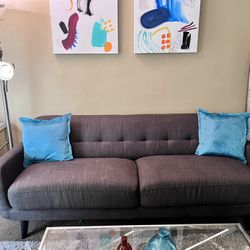 Modern Sofa Couch 2 Cushions