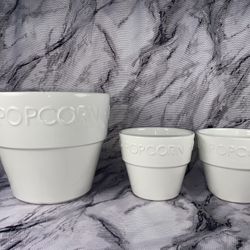 1 Larga 2 Medium POPCORN BOWLS