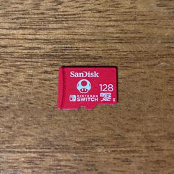 SanDisk 128GB microSDXC-Card, Licensed for Nintendo-Switch video game system or Lite OLED micro SD 128 gb gigabyte Toad Memory Card toadstool