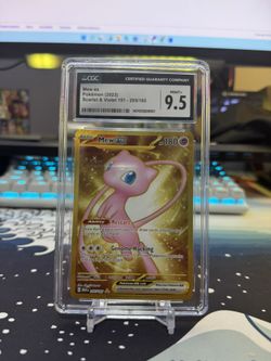 Gold Mew Ex CGC Graded Pokemon 151