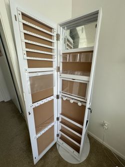 Jwelary mirror organizer 360 degree swivel