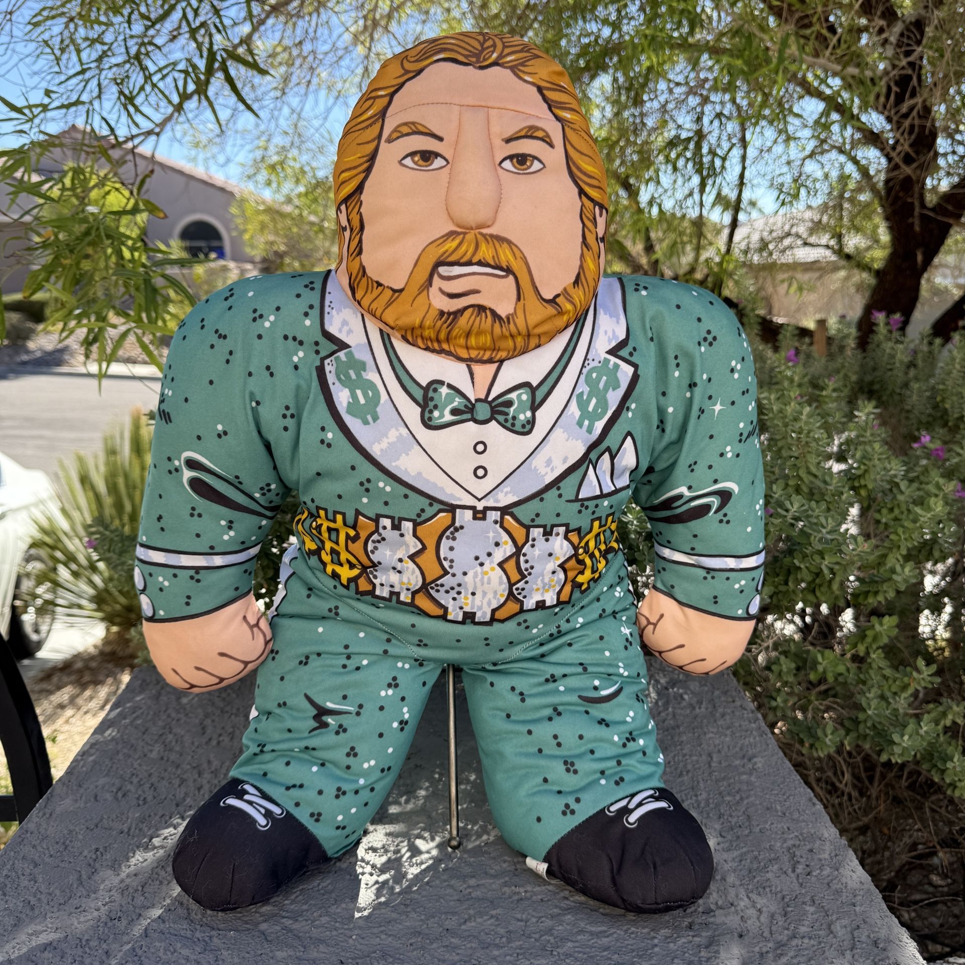 RARE Vintage1990 Tonka WWF WWE Wrestling Buddies “ The Million Dollar Man” Ted DiBiase Plush Figure