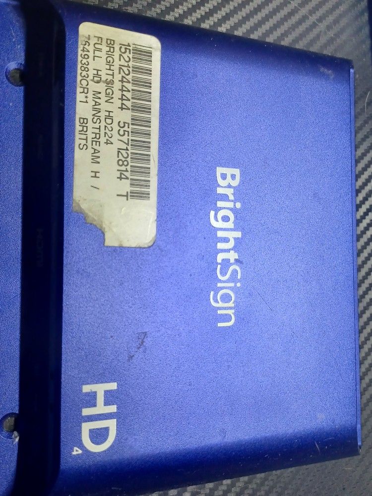 BrightSign HD1024 Full HD Expanded I/O HTML5 Digital Signage Media Player Blue
