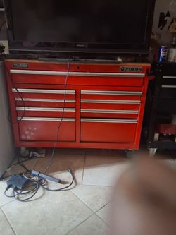 Yukon Red Rolling Tool Chest Cabinet