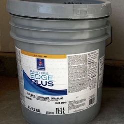 Paint Interior . Color Alabaster . Flat . New 5 gallons