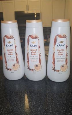 Dove Spiced Chai Latte Body Wash 20 oz (3 Pack)