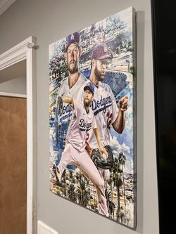 CLAYTON KERSHAW Canvas Wall Art - 21"x13" - $25