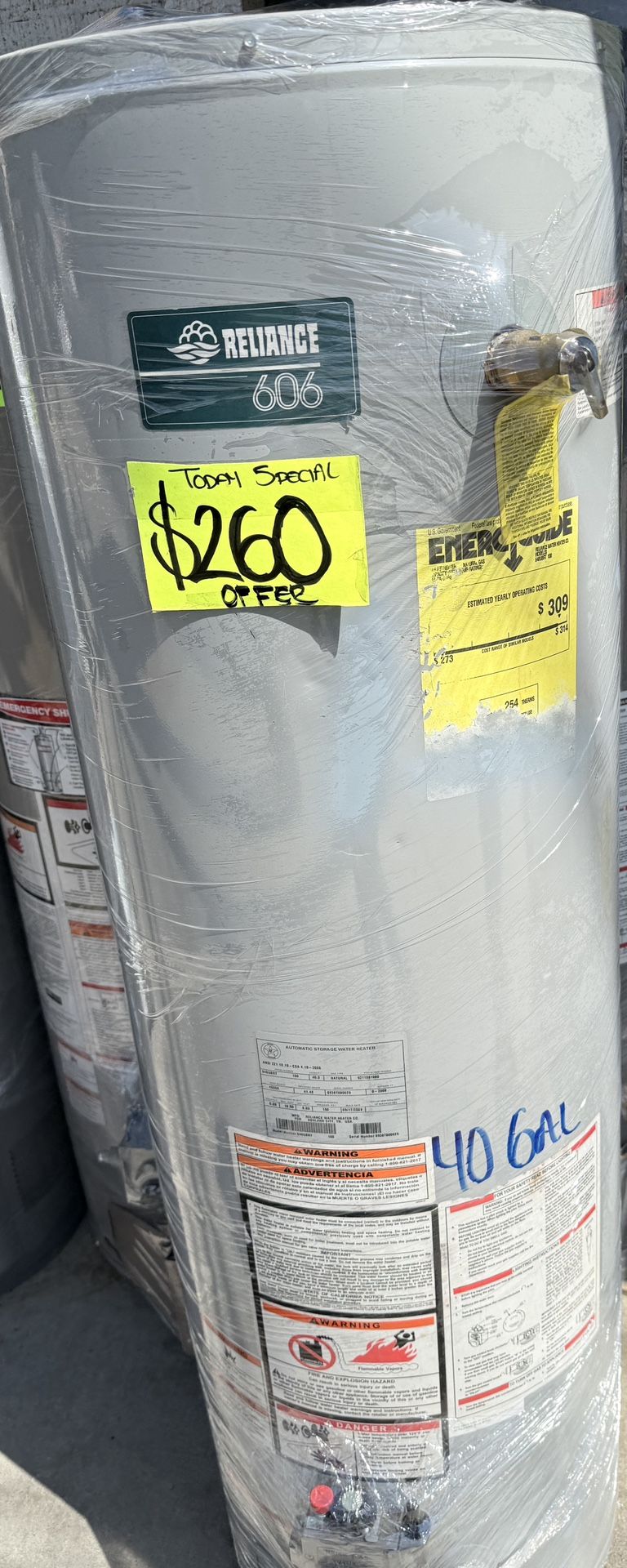Water Heater 40Gal♨️