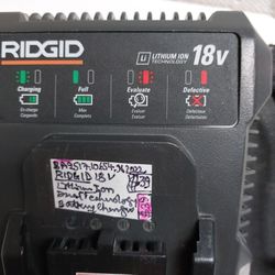 Ridgid  18V Lithium Ion Dual Technology Battery Charger 