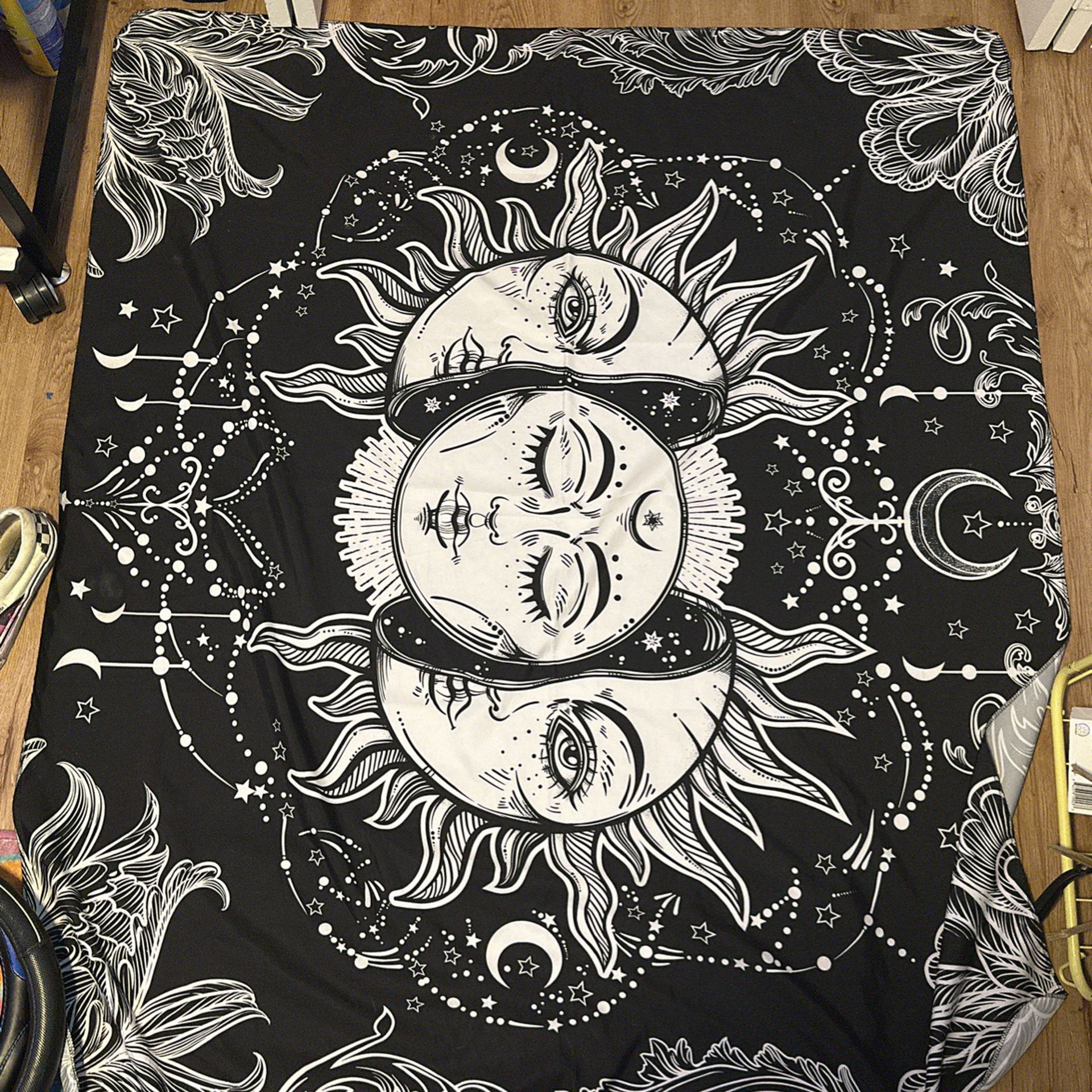 Black And White Tapestry