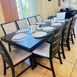 🍽️ Elegant 10 Piece Dining Room Set – Table + Chairs 
