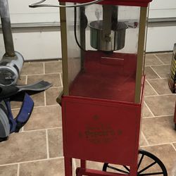 OLD FASHIONED MOVIE TIME POPCORN  Antique MACHINE Thumbnail
