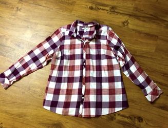 Plaid Long Sleeves XL