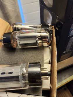 10 bugera 5881 and 5 fender tubes and 10 gold lion..