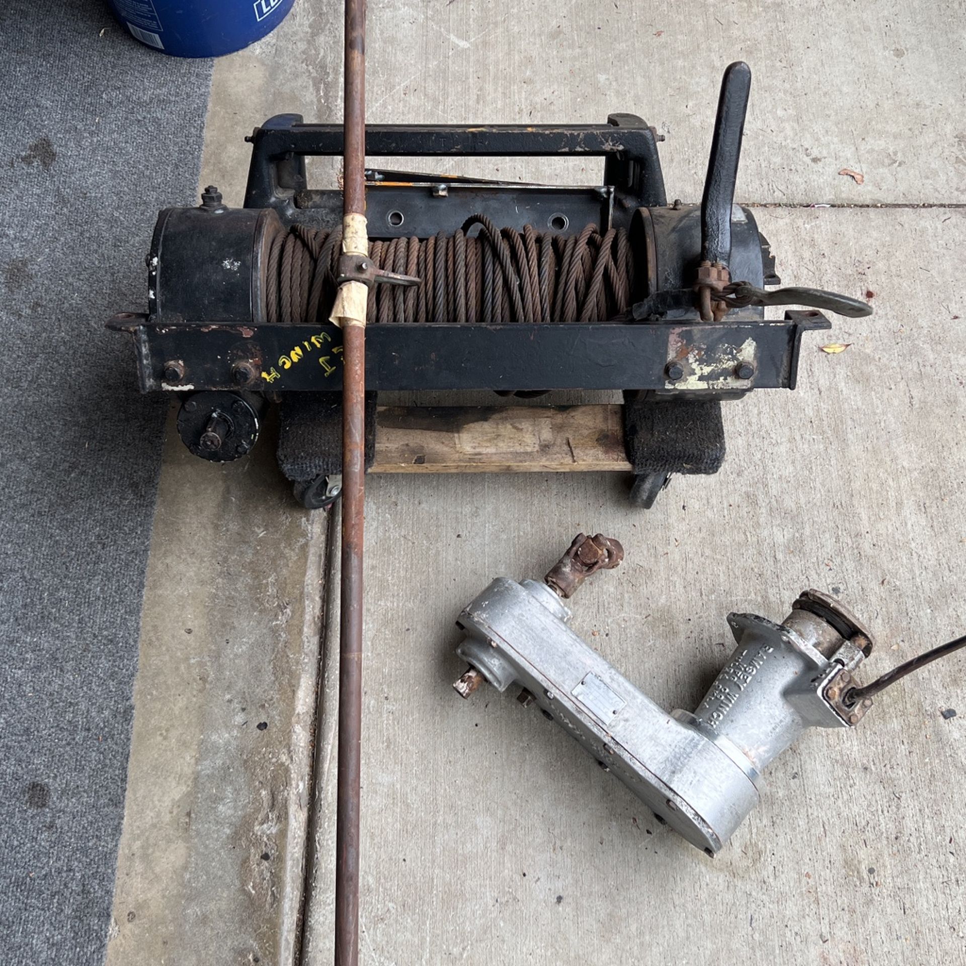 Early Jeep CJ5 PTO Winch