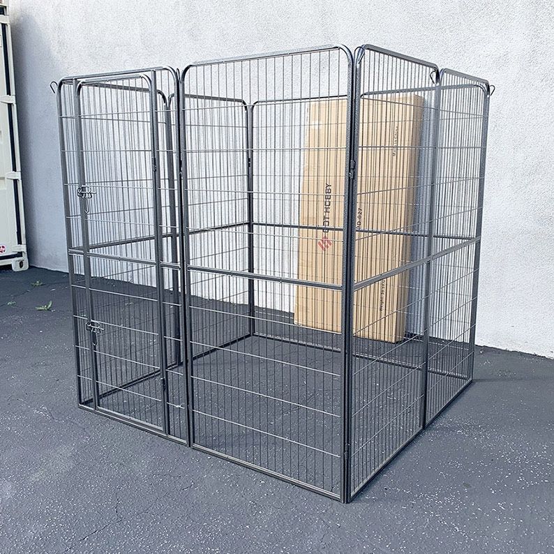 (New in box) $180 Heavy Duty 5x5x5ft Tall 8-Panel Pet Playpen Dog Crate Kennel Exercise Cage Fence
