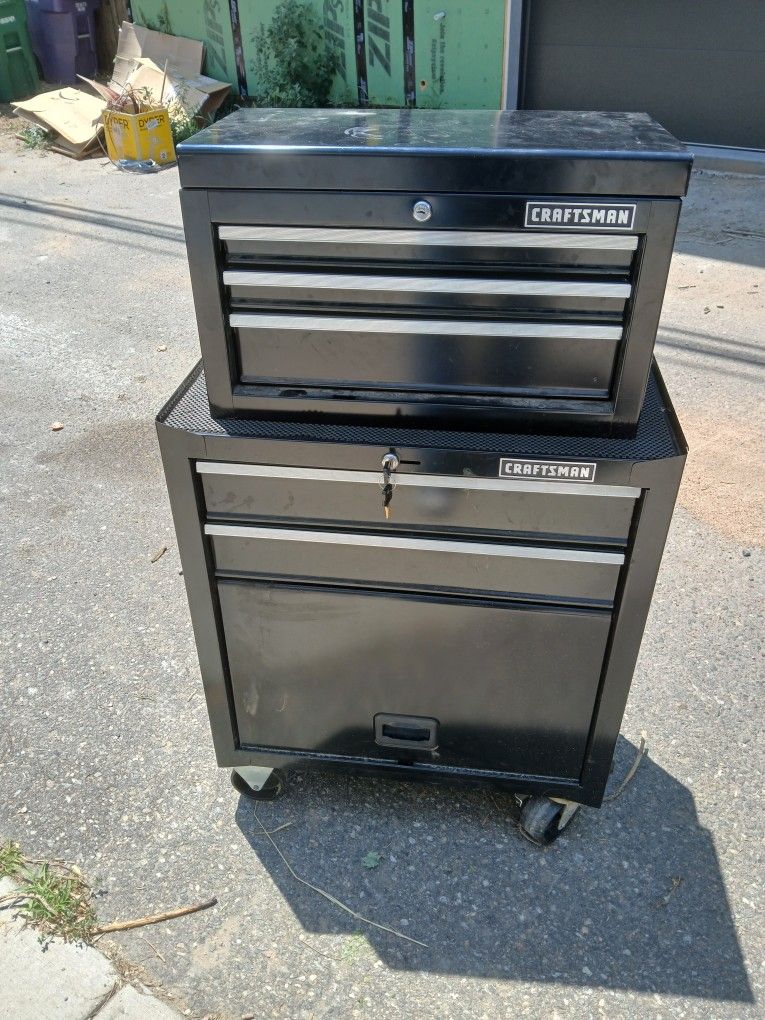Craftsman Tool Box Set Bottom And Top With Keys