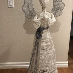 New 50” White Glitter Angel Indoor/Outdoor $50